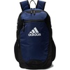 adidas Stadium Soccer Backpack 36L | Padded Laptop Sleeve, Holds A Size 5 Ball, Vented Gear Pocket, Stays Dry On Wet Fields, School Gym & Travel Ready(Team Navy Blue/3)