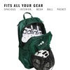adidas Stadium Soccer Backpack 36L | Padded Laptop Sleeve, Holds A Size 5 Ball, Vented Gear Pocket, Stays Dry On Wet Fields, School Gym & Travel Ready(Team Dark Green/4)