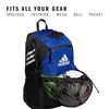 adidas Stadium Soccer Backpack 36L | Padded Laptop Sleeve, Holds A Size 5 Ball, Vented Gear Pocket, Stays Dry On Wet Fields, School Gym & Travel Ready(Team Royal Blue/3)