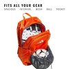 adidas Stadium Soccer Backpack 36L | Padded Laptop Sleeve, Holds A Size 5 Ball, Vented Gear Pocket, Stays Dry On Wet Fields, School Gym & Travel Ready(Team Orange/4)
