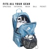 adidas Stadium Soccer Backpack 36L | Padded Laptop Sleeve, Holds A Size 5 Ball, Vented Gear Pocket, Stays Dry On Wet Fields, School Gym & Travel Ready(Team Light Blue/4)