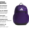 adidas Striker 3 Team Sports Backpack – Daypack for Sports Gym Travel, 36L, Royal Blue, OSFA(Collegiate Purple)