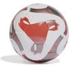 adidas Tiro Soccer Ball(White/Solar Red/Iron Metallic/League Sala)