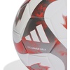 adidas Tiro Soccer Ball(White/Solar Red/Iron Metallic/League Sala)
