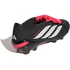 adidas Unisex-Adult League Predator Fold-Over Tongue Firm/Multi Ground Cleat(Black/White/Lucid Red)