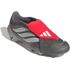adidas Unisex-Adult League Predator Fold-Over Tongue Firm/Multi Ground Cleat(Iron Metallic/Zero Metallic/Lucid Red)