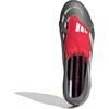 adidas Unisex-Adult League Predator Fold-Over Tongue Firm/Multi Ground Cleat(Iron Metallic/Zero Metallic/Lucid Red)