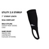 adidas Utility Baseball Stirrup 1 Pair | Unisex, 1-Pack, Cushioned Impact Zones, Arch & Ankle Support, Moisture-Wicking, Stay-Up Fit, Game & Practice Ready(Black/White)