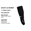 adidas Utility Baseball Stirrup 1 Pair | Unisex, 1-Pack, Cushioned Impact Zones, Arch & Ankle Support, Moisture-Wicking, Stay-Up Fit, Game & Practice Ready(Black/White/2)