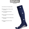 adidas Utility OTC Socks – White 5140216(Team Navy Blue/Light Onix Grey/White)