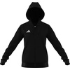 adidas Women’s Entrada 26 Full-zip Hoodie(Black/White)
