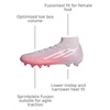adidas Women’s F50 Sparkfusion League Firm Ground Soccer Shoes(Solar Turbo/White/Distilled Pink)