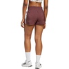 adidas Womens Pacer Training 3-Stripes Woven High-Rise Shorts(Aurora Ruby/White)