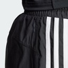 adidas Womens Pacer Training 3-Stripes Woven High-Rise Shorts(Black / White)