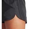 adidas Womens Pacer Training 3-Stripes Woven High-Rise Shorts(Black)