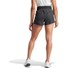 adidas Womens Pacer Training 3-Stripes Woven High-Rise Shorts(Black)