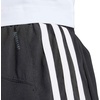 adidas Womens Pacer Training 3-Stripes Woven High-Rise Shorts(Black/White)