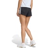 adidas Womens Pacer Training 3-Stripes Woven High-Rise Shorts(Black/White)