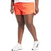 adidas Womens Pacer Training 3-Stripes Woven High-Rise Shorts(Bright Red)