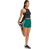 adidas Womens Pacer Training 3-Stripes Woven High-Rise Shorts(Collegiate Green/White)