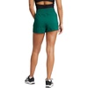 adidas Womens Pacer Training 3-Stripes Woven High-Rise Shorts(Collegiate Green/White)