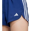 adidas Womens Pacer Training 3-Stripes Woven High-Rise Shorts(Dark Blue/White)