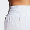 adidas Womens Pacer Training 3-Stripes Woven High-Rise Shorts(Halo Blue)