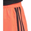 adidas Womens Pacer Training 3-Stripes Woven High-Rise Shorts(Lucid Red)