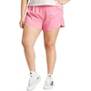 adidas Womens Pacer Training 3-Stripes Woven High-Rise Shorts(Pink Fusion)