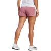 adidas Womens Pacer Training 3-Stripes Woven High-Rise Shorts(Preloved Crimson/White)