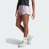 adidas Womens Pacer Training 3-Stripes Woven High-Rise Shorts(Preloved Fig / White)