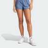 adidas Womens Pacer Training 3-Stripes Woven High-Rise Shorts(Preloved Ink/White)