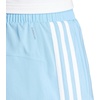 adidas Womens Pacer Training 3-Stripes Woven High-Rise Shorts(Semi Blue Burst/White)