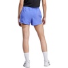 adidas Womens Pacer Training 3-Stripes Woven High-Rise Shorts(Semi Cobalt Blue/White)
