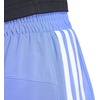 adidas Womens Pacer Training 3-Stripes Woven High-Rise Shorts(Semi Cobalt Blue/White)