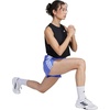 adidas Womens Pacer Training 3-Stripes Woven High-Rise Shorts(Semi Cobalt Blue/White)
