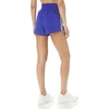 adidas Womens Pacer Training 3-Stripes Woven High-Rise Shorts(Semi Lucid Blue/White)
