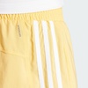 adidas Womens Pacer Training 3-Stripes Woven High-Rise Shorts(Semi Spark / White)