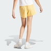 adidas Womens Pacer Training 3-Stripes Woven High-Rise Shorts(Semi Spark / White)