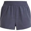 adidas Womens Pacer Training 3-Stripes Woven High-Rise Shorts(Shadow Navy)