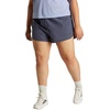 adidas Womens Pacer Training 3-Stripes Woven High-Rise Shorts(Shadow Navy)