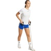 adidas Womens Pacer Training 3-Stripes Woven High-Rise Shorts(Team Royal Blue/White)