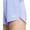 adidas Womens Pacer Training 3-Stripes Woven High-Rise Shorts(Violet Tone Mel/Violet Tone)
