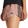 adidas Womens Pacer Training 3-Stripes Woven High-Rise Shorts(Warm Clay/Black)