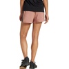 adidas Womens Pacer Training 3-Stripes Woven High-Rise Shorts(Warm Clay/Black)