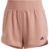 adidas Womens Pacer Training 3-Stripes Woven High-Rise Shorts(Warm Clay/Black)