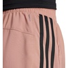 adidas Womens Pacer Training 3-Stripes Woven High-Rise Shorts(Warm Clay/Black)