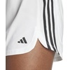 adidas Womens Pacer Training 3-Stripes Woven High-Rise Shorts(White/Black)