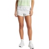 adidas Womens Pacer Training 3-Stripes Woven High-Rise Shorts(White/White)