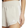 adidas Womens Pacer Training 3-Stripes Woven High-Rise Shorts(Wonder Alumina/White)